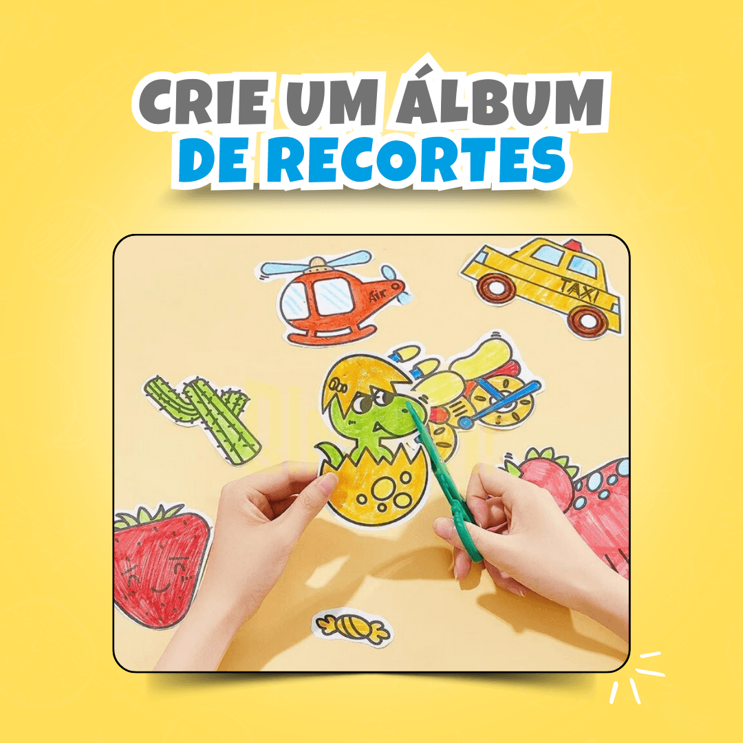 Rolo de Desenho Infantil - Coloritos