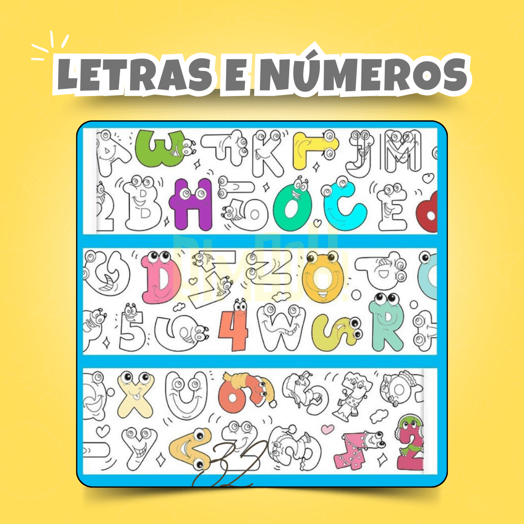 Rolo de Desenho Infantil - Coloritos