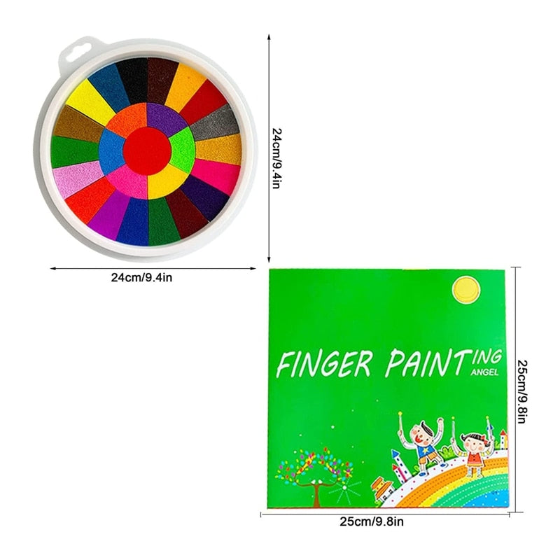 Kit de Pintura com Dedos Coloritos