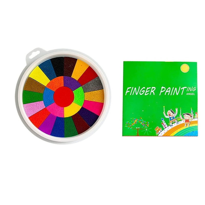 Kit de Pintura com Dedos Coloritos