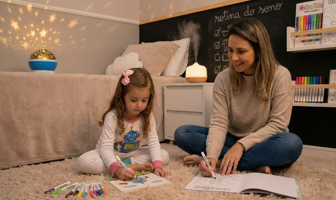 A Atividade Calma para Crianças que Ajuda a Encerrar o Dia com Mais Tranquilidade