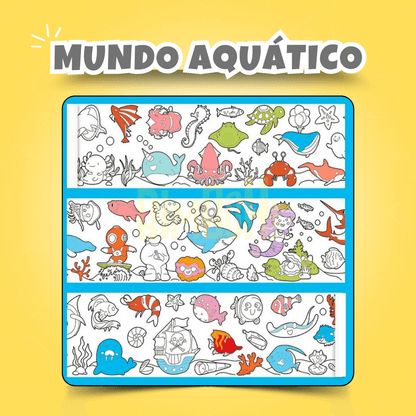 Rolo de Desenho Infantil - Coloritos