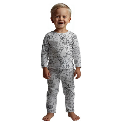 Pijama Coloritos + Kit com Canetinhas Laváveis de Brinde