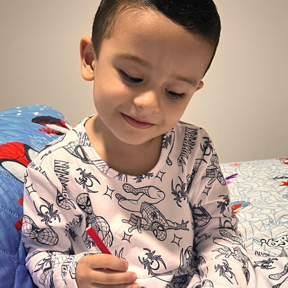 PIJAMA CRIATIVO COLORITOS + CANETINHAS LAVÁVEIS DE BRINDE