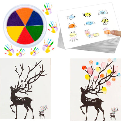 Kit de Pintura com Dedos Coloritos
