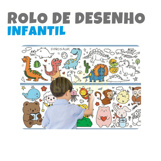 Rolo de Desenho Infantil - Coloritos