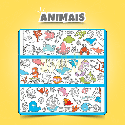 Rolo de Desenho Infantil - Coloritos