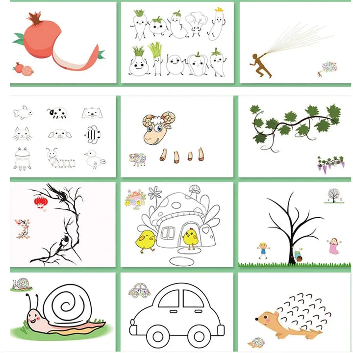 Kit Pintura Com Dedos Coloritos