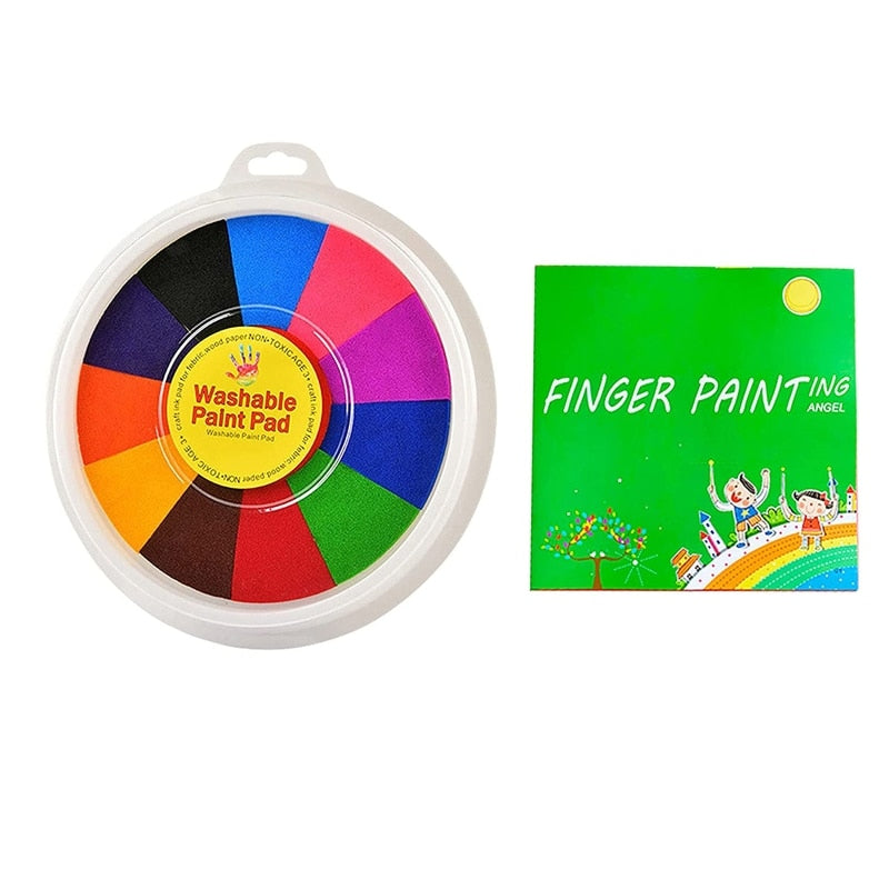 Kit Pintura Com Dedos Coloritos