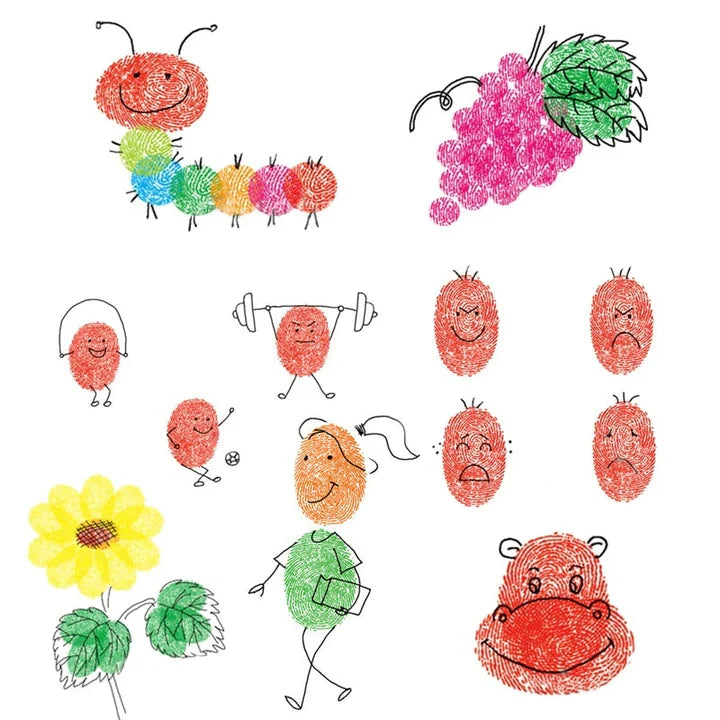 Kit Pintura Com Dedos Coloritos