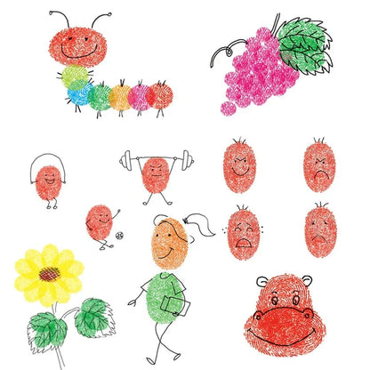 Kit Pintura Com Dedos Coloritos