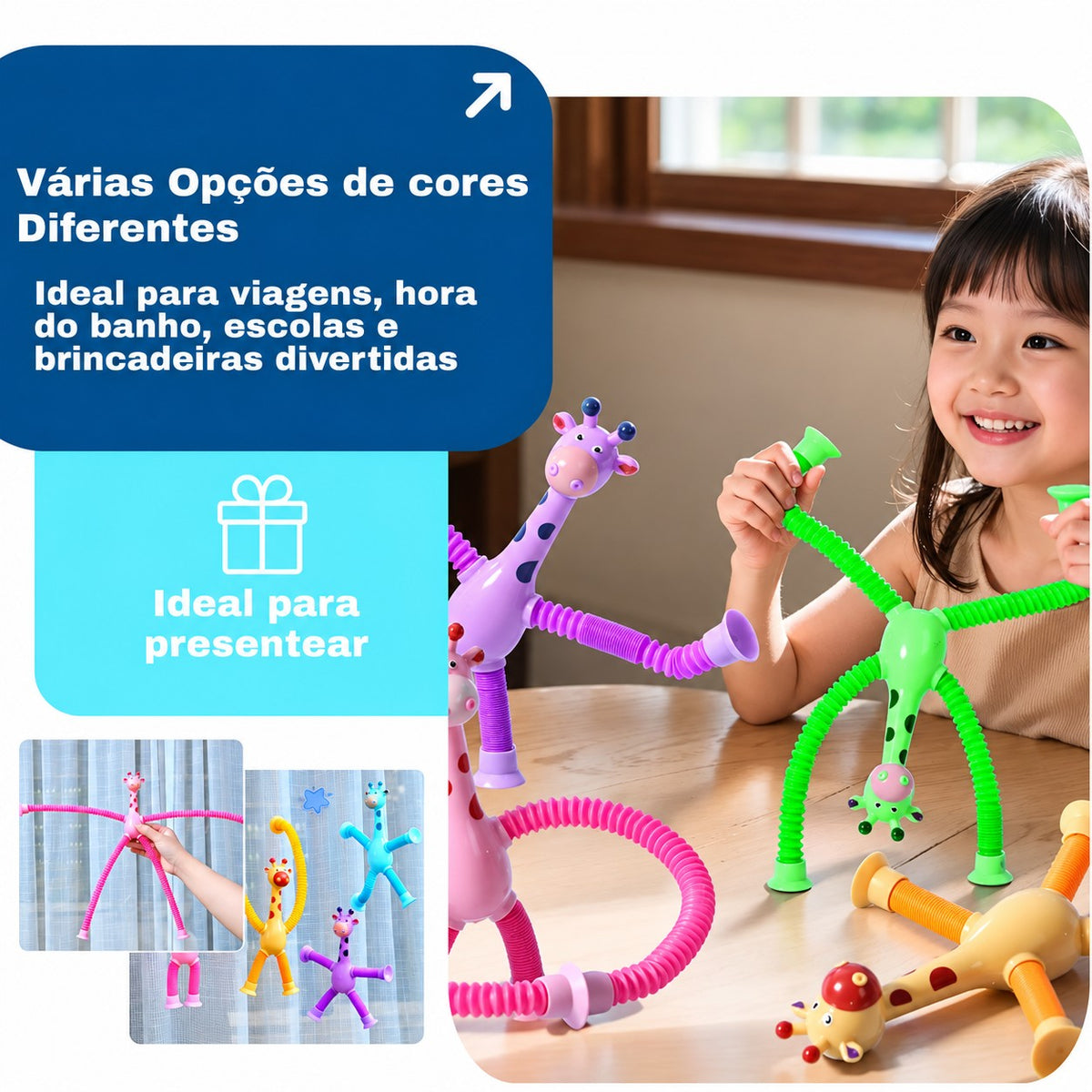 Girafinha Estica e Gruda Coloritos